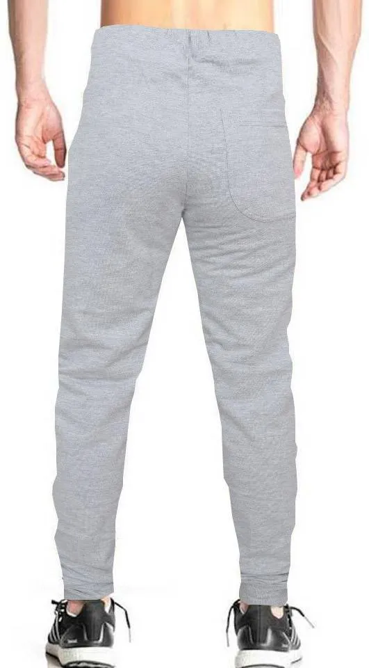 Romano nx Men's 100% Cotton Joggers Trackpants with Two Side Zipper Pockets in 4 Colors