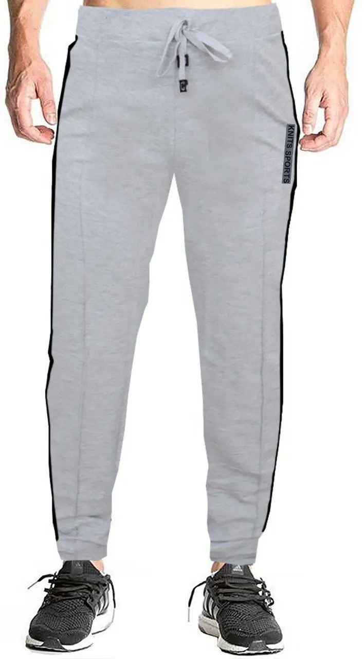 Romano nx Men's 100% Cotton Joggers Trackpants with Two Side Zipper Pockets in 4 Colors