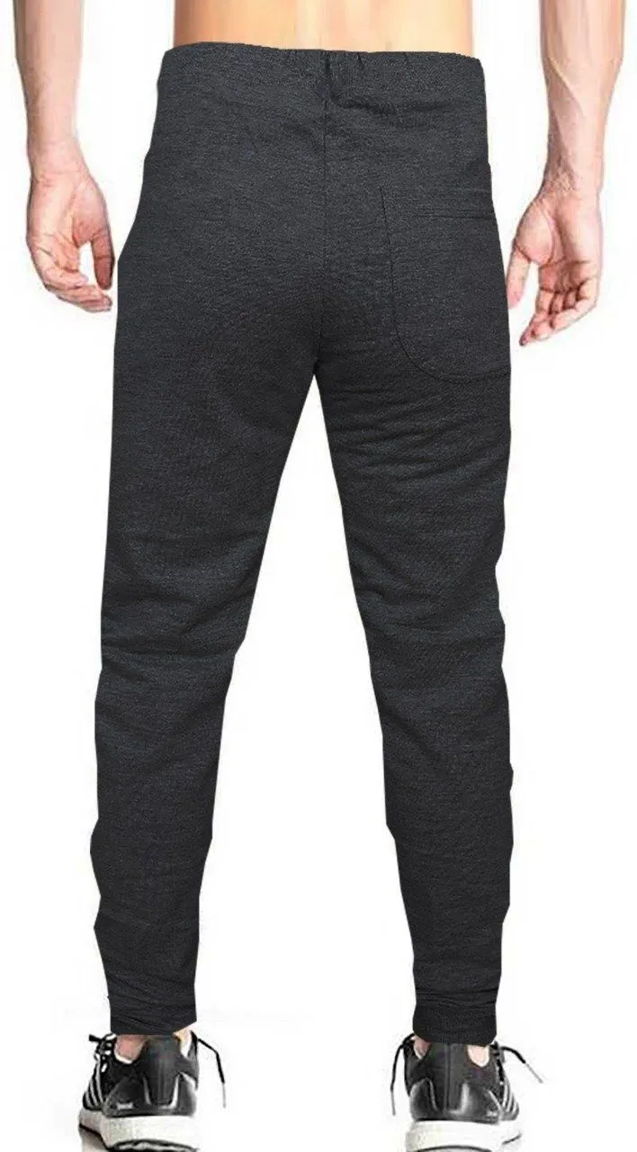 Romano nx Men's 100% Cotton Joggers Trackpants with Two Side Zipper Pockets in 4 Colors