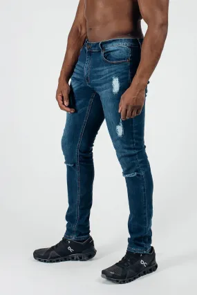 Slim Athletic Fit Destroyed Jeans