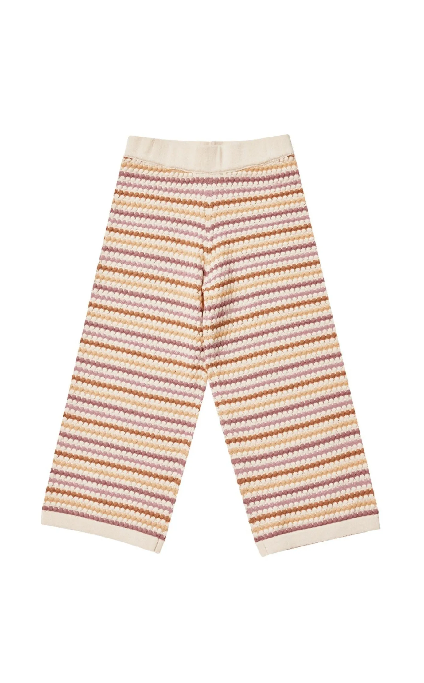 The Knit Wide Leg Pant by Rylee   Cru - Honeycomb - KIDS