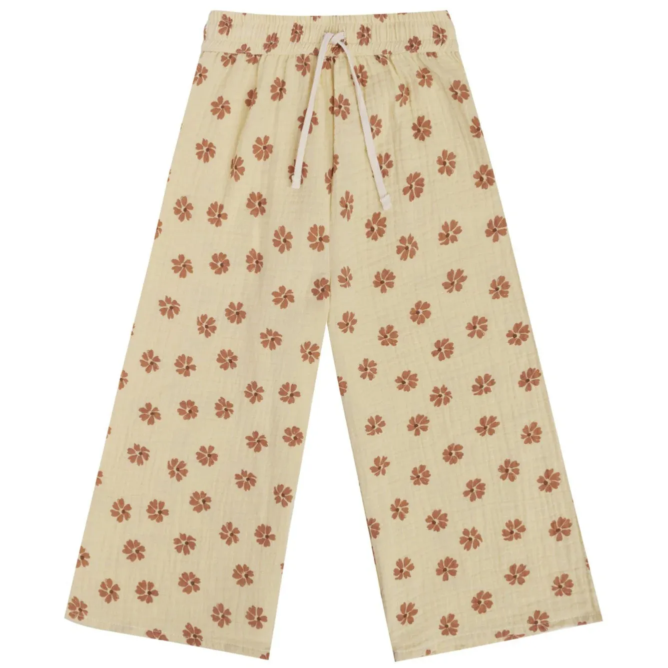 The Wide Leg Pant by Rylee   Cru - Lemon Daisies - KIDS