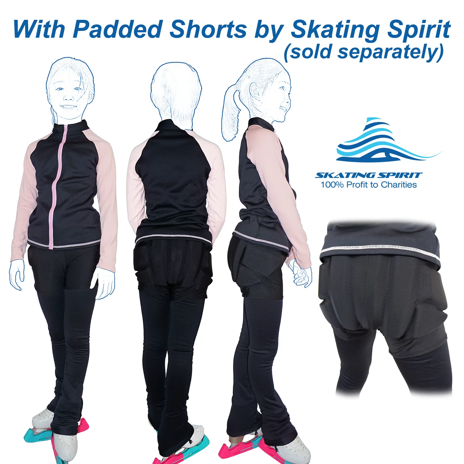 Two-tone Skating Training Outfit