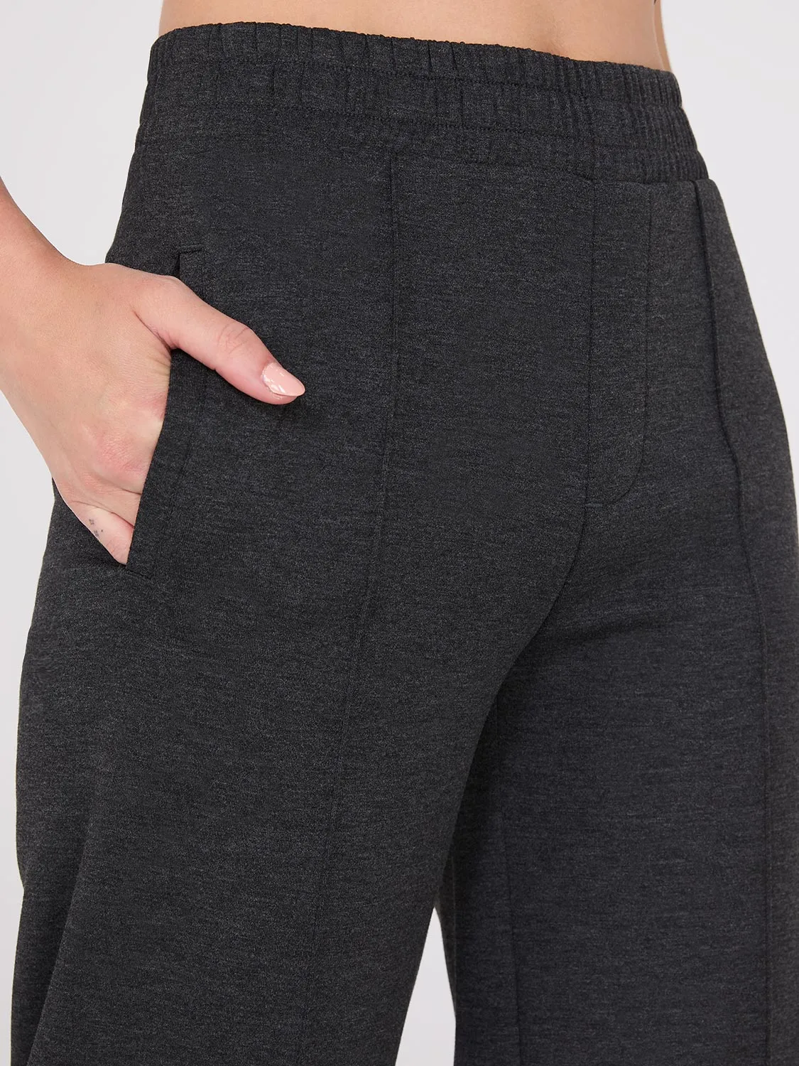 Wide-Leg Front Pintuck Pants